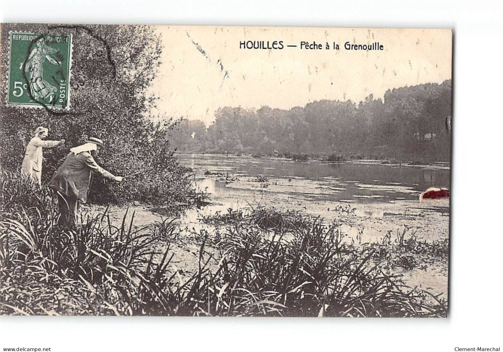 HOUILLES - Pêche à La Grenouille - état - Houilles