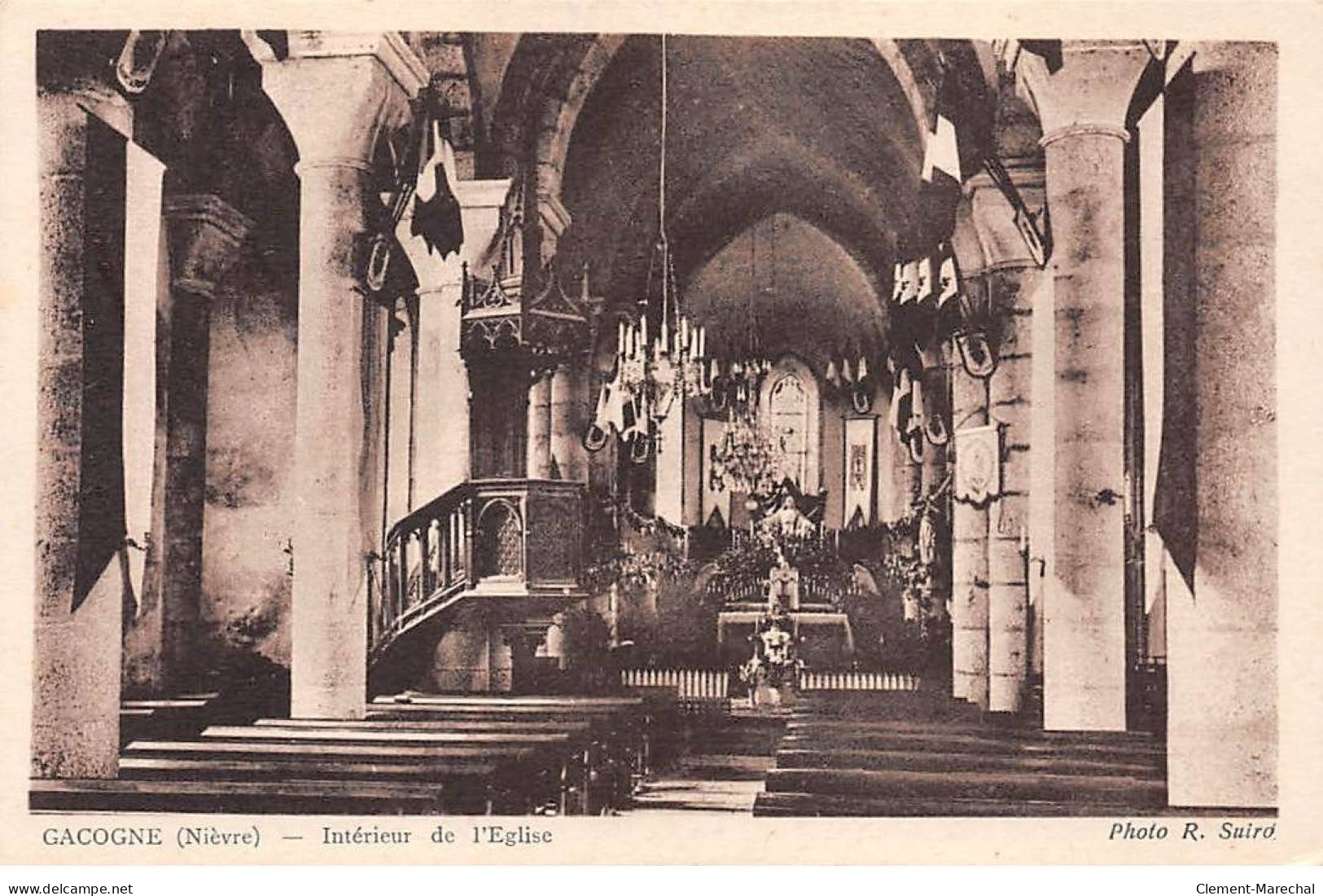 GACOGNE - Intérieur De L'Eglise - Très Bon.état - Sonstige & Ohne Zuordnung