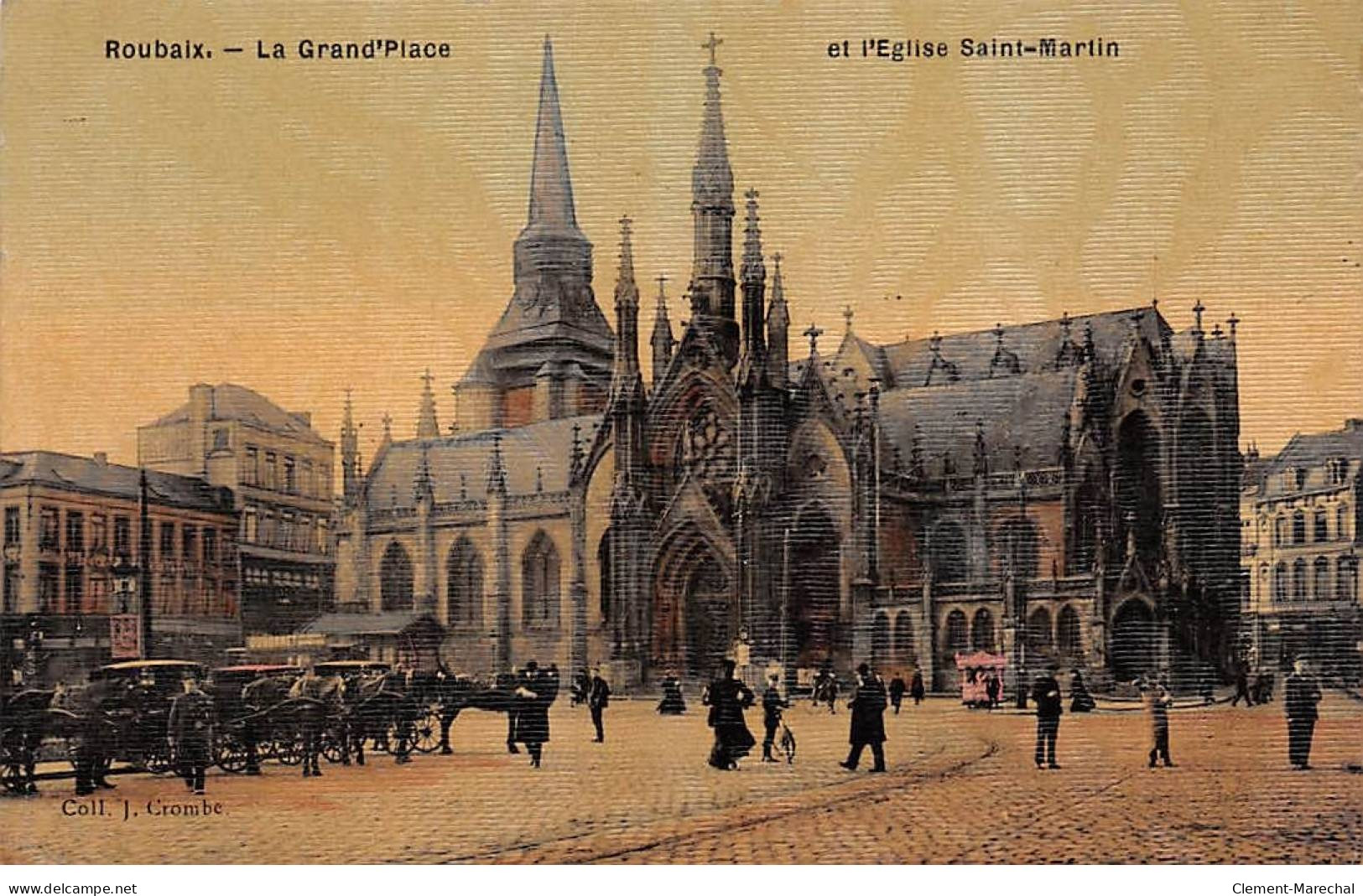 ROUBAIX - La Grand Place Et L'Eglise Saint Martin - Très Bon état - Roubaix