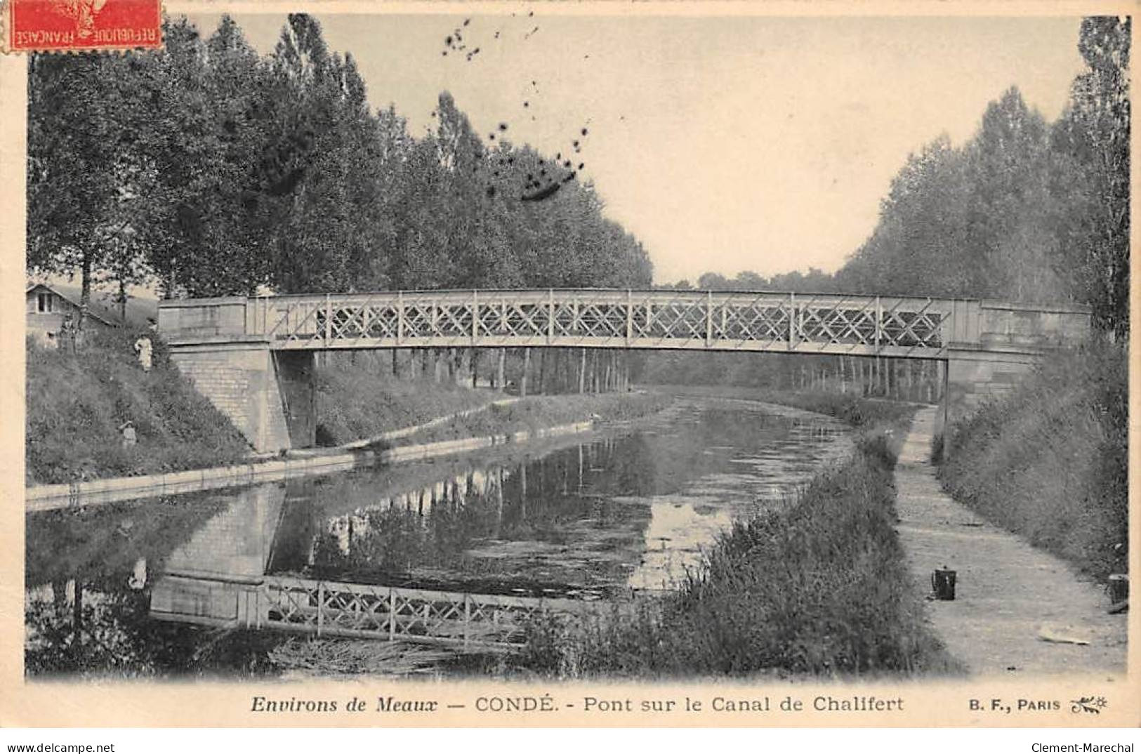CONDE - Pont Sur Le Canal De Chalifert - Très Bon état - Conde Sur Escaut