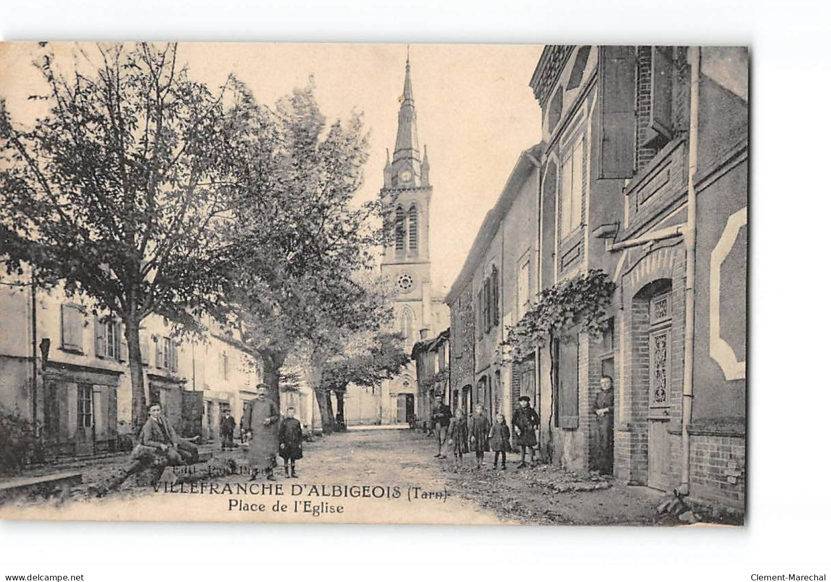 VILLEFRANCHE D'ALBIGEOIS - Place De L'Eglise - Très Bon état - Villefranche D'Albigeois