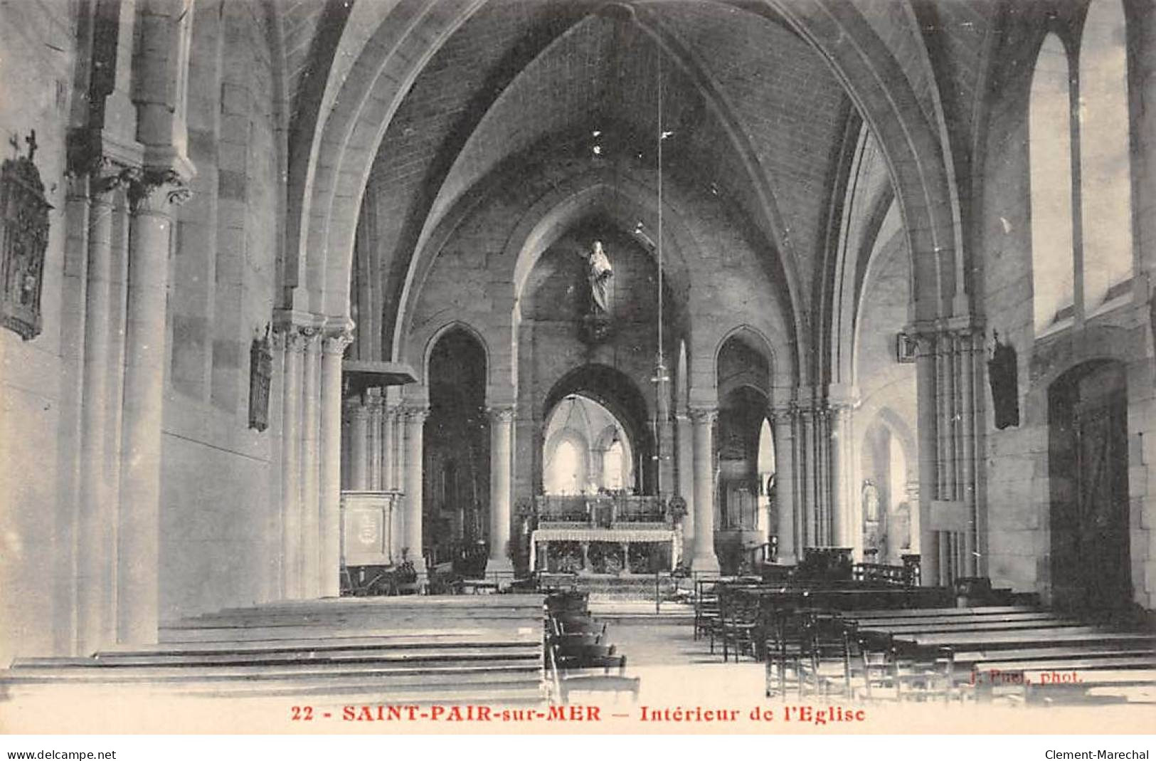 SAINT PAIR SUR MER - Intérieur De L'Eglise - Très Bon état - Saint Pair Sur Mer