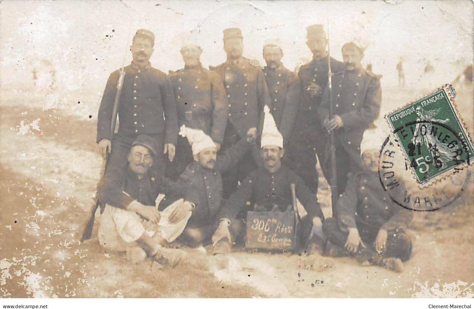 CAMP DE CHALONS - MOURMELON - Soldats - Carte Photo - état - Camp De Châlons - Mourmelon