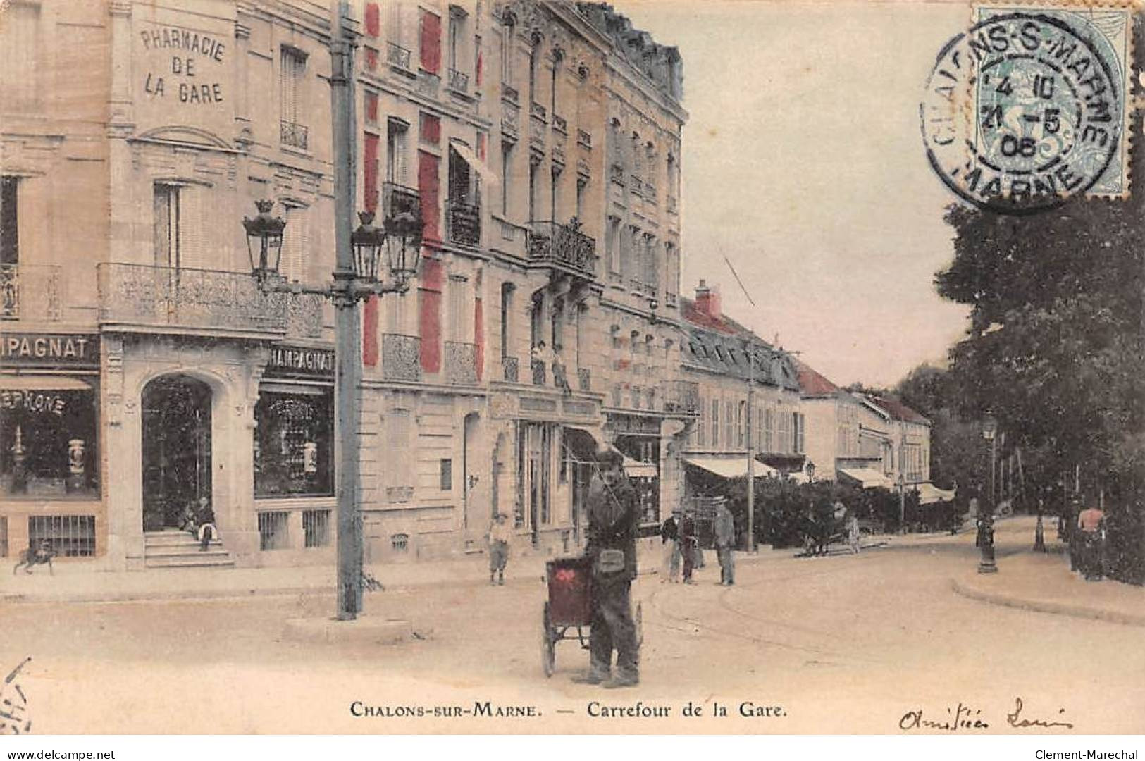 CHALONS SUR MARNE - Carrefour De La Gare - Très Bon état - Châlons-sur-Marne