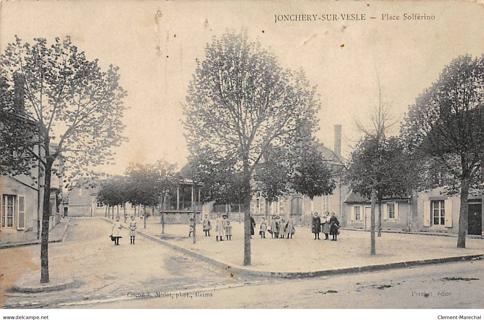 JONCHERY SUR VESLE - Place Solférino - Très Bon état - Jonchery-sur-Vesle