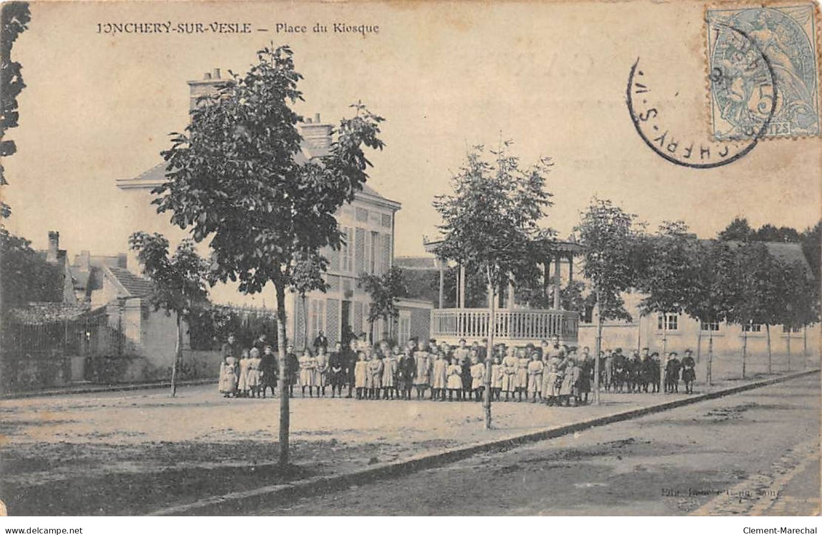 JONCHERY SUR VESLE - Place Du Kiosque - Très Bon état - Jonchery-sur-Vesle