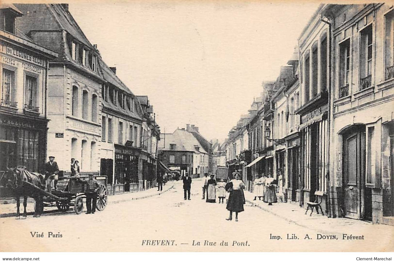 FREVENT - La Rue Du Pont - Très Bon état - Autres & Non Classés