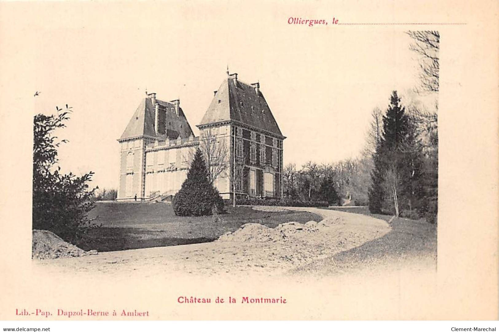 OLLIERGUES - Château De La Montmarie - Très Bon état - Olliergues