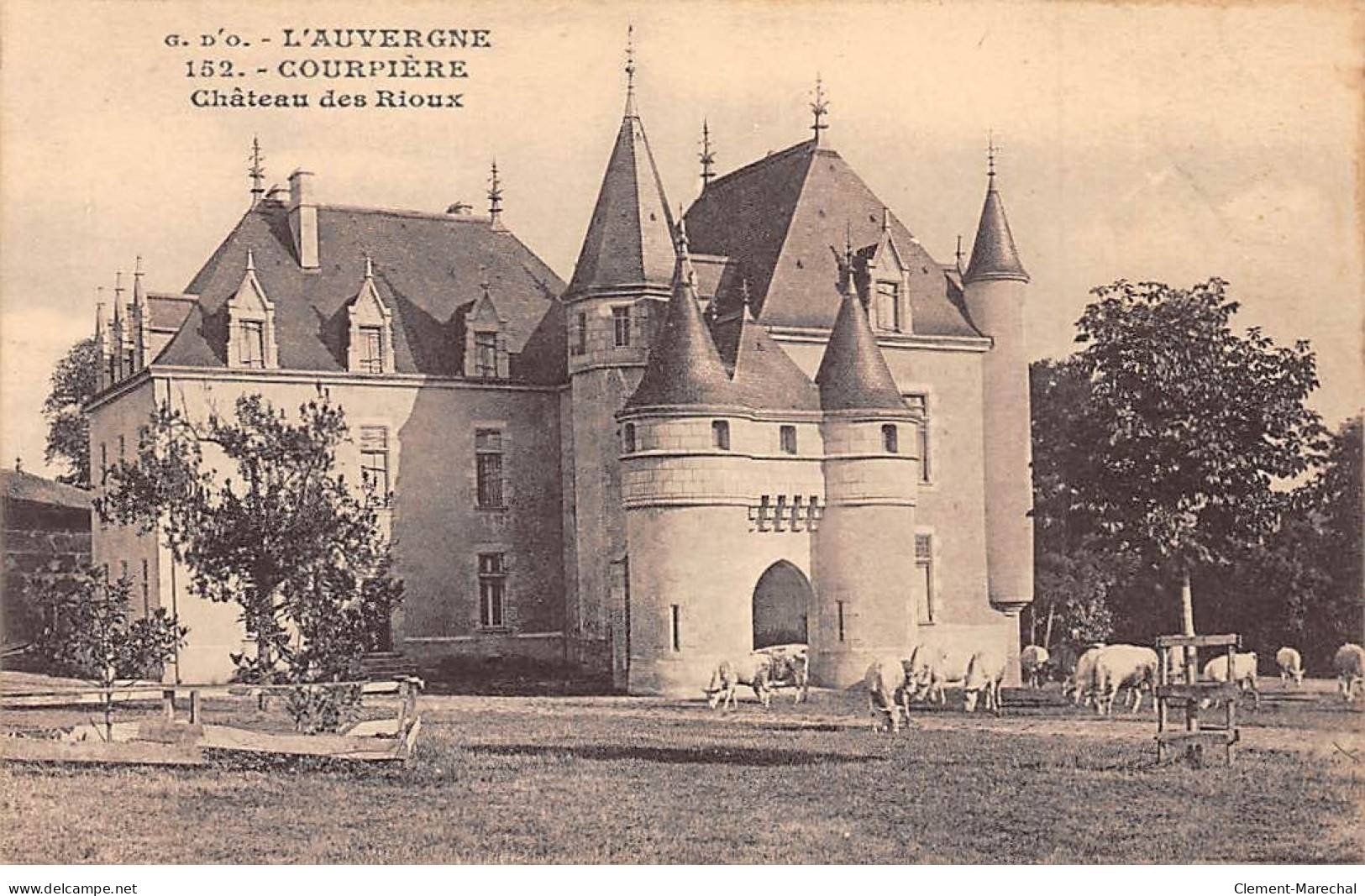 COURPIERE - Château Des RIOUX - Très Bon état - Courpiere