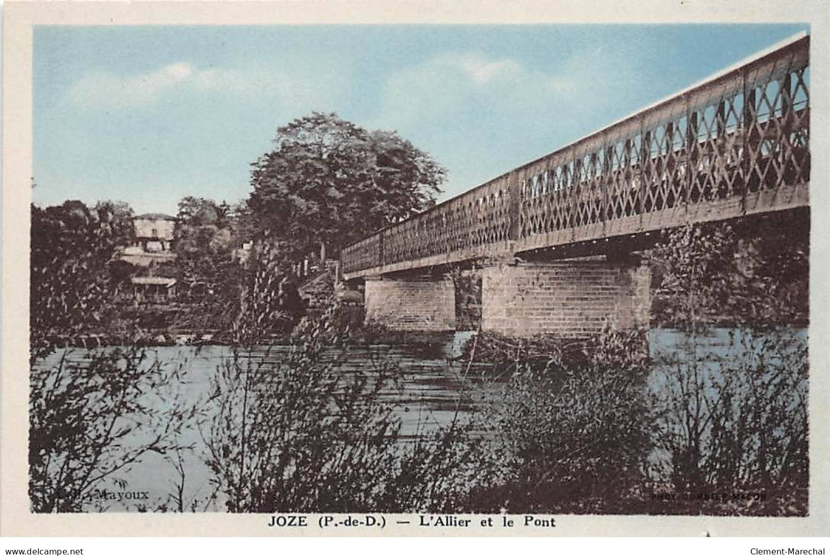 JOZE - L'Allier Et Le Pont - Très Bon état - Riom