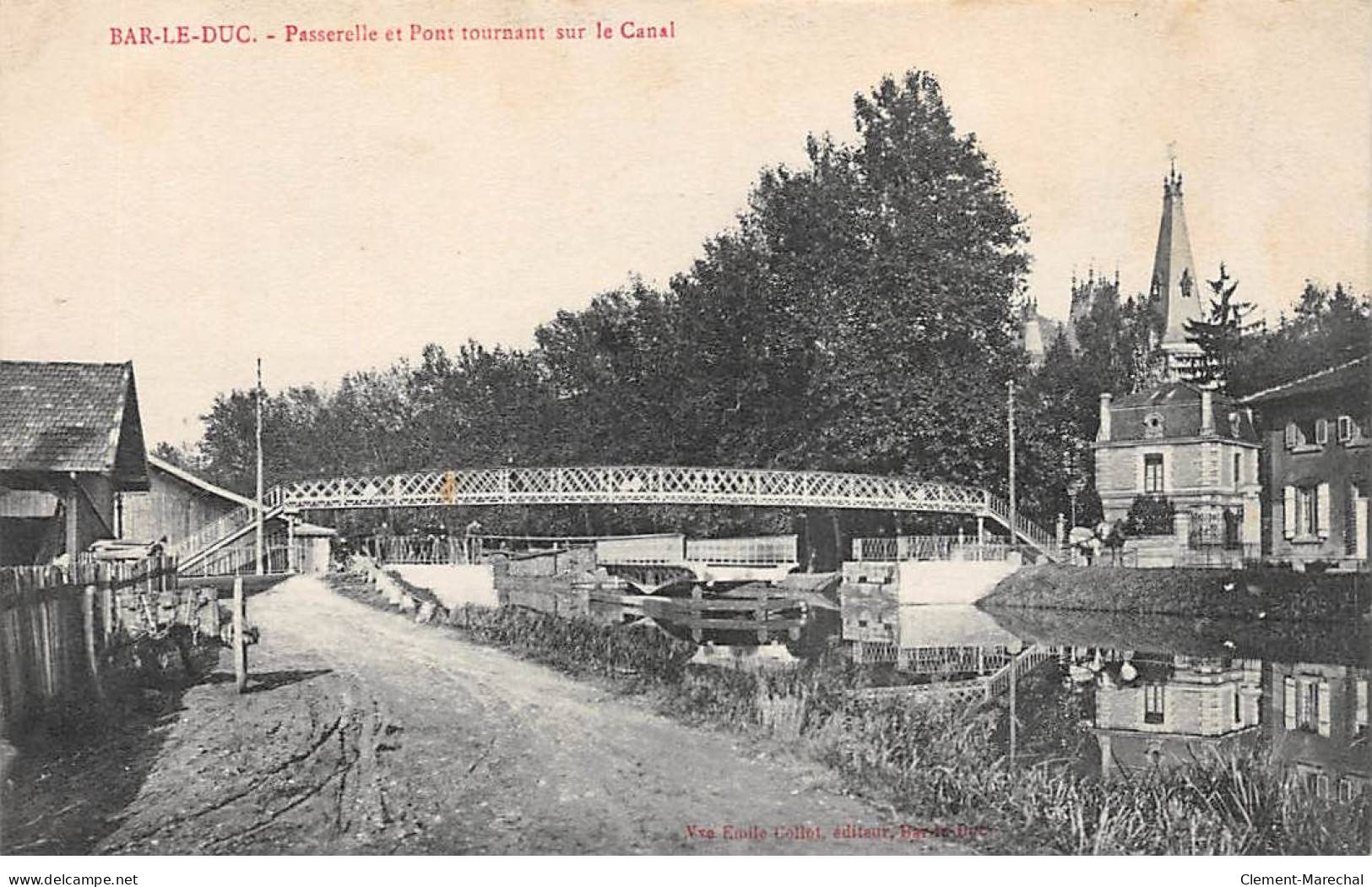 BAR LE DUC - Passerelle Et Pont Tournant Sur Le Canal - Très Bon état - Bar Le Duc