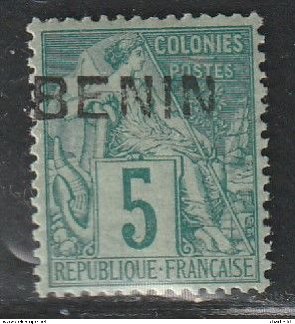 BENIN - N°4 * (1892) 5c Vert - Neufs