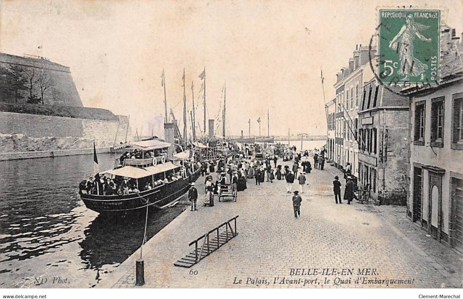 BELLE ILE EN MER - Le Palais - L'Avant Port - Le Quai D'Embarquement - Très Bon état - Belle Ile En Mer
