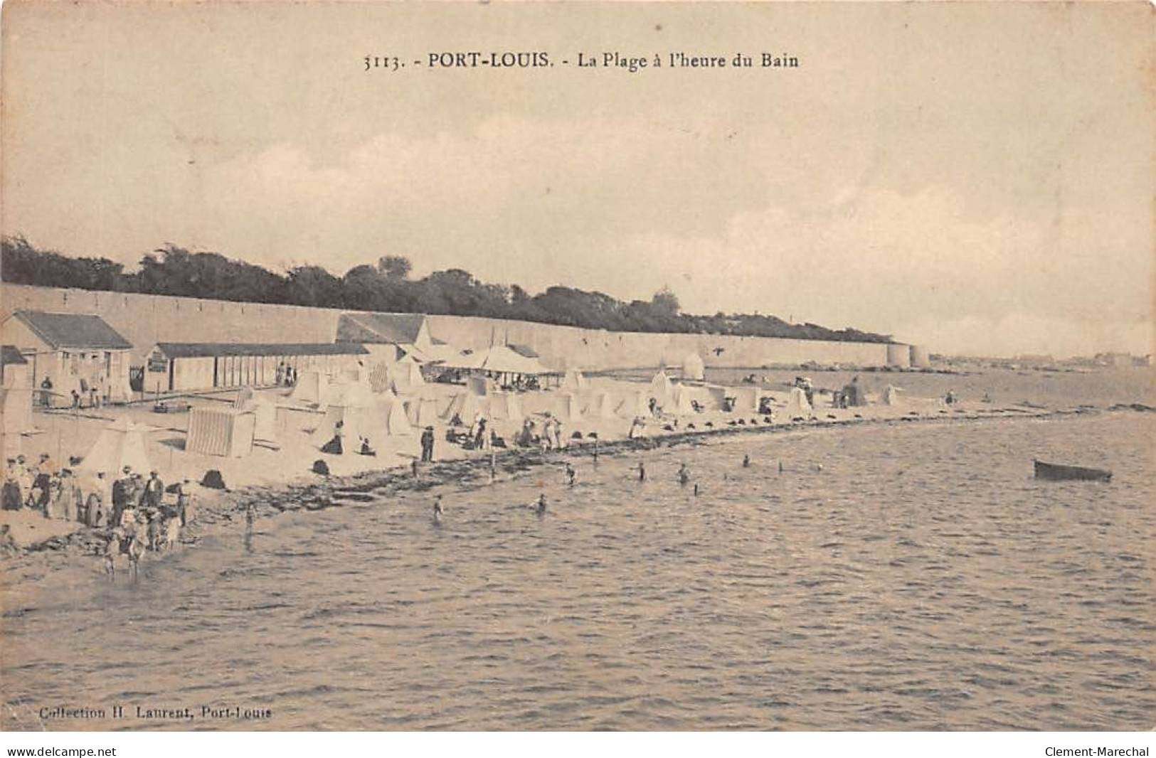 PORT LOUIS - La Plage à L'heure Du Bain - Très Bon état - Port Louis