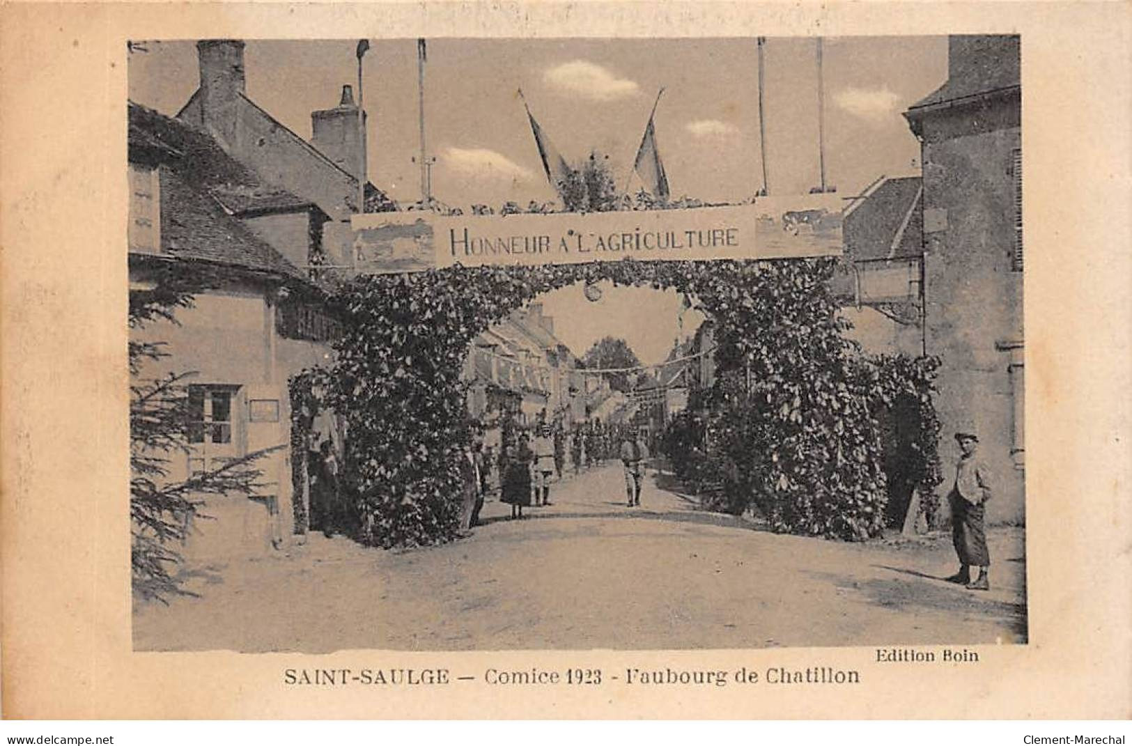 SAINT SAULGE - Comice 1923 - Faubourg De Chatillon - Très Bon état - Sonstige & Ohne Zuordnung