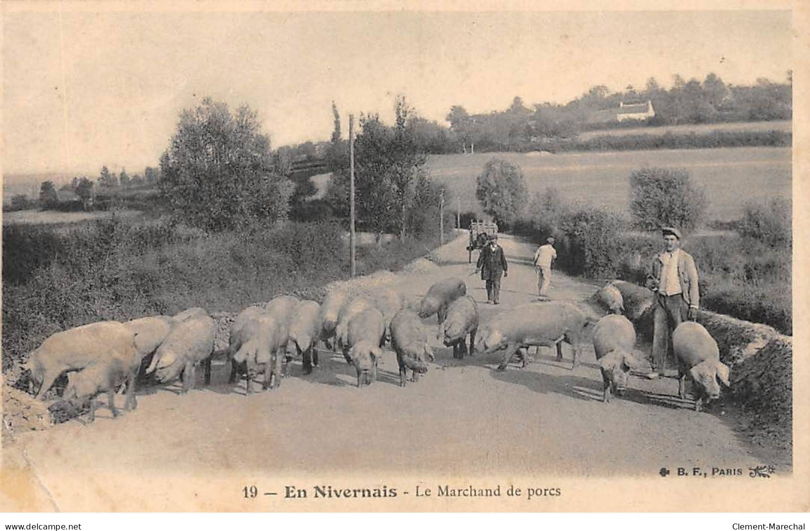 En Nivernais - Le Marchand De Porcs - état - Sonstige & Ohne Zuordnung