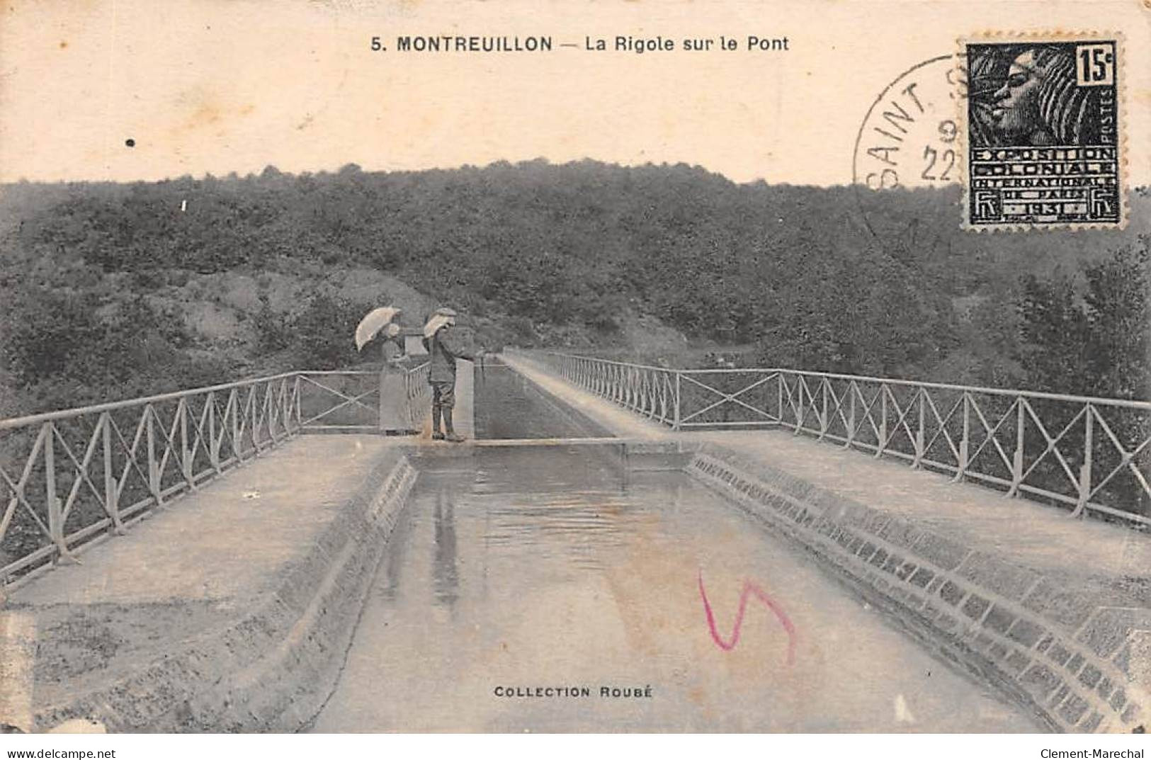 MONTREUILLON - La Rigole Sur Le Pont - Très Bon état - Autres & Non Classés