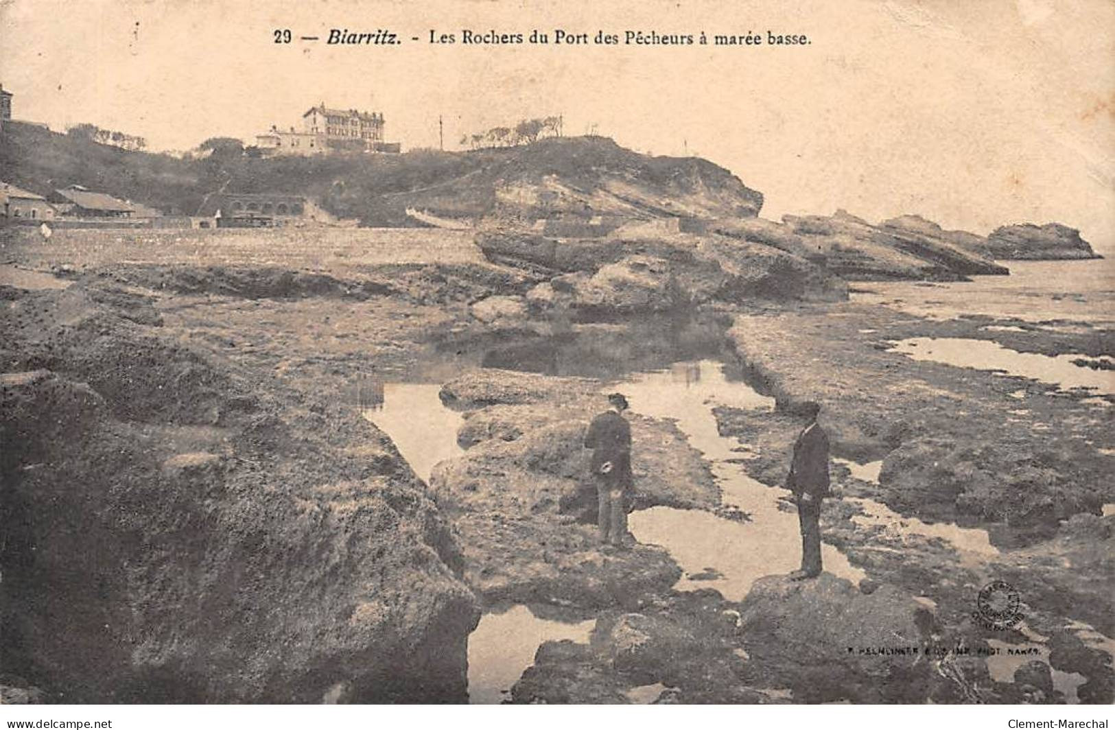 BIARRITZ - Les Rochers Du Port Des Pêcheurs à Marée Basse - état - Biarritz