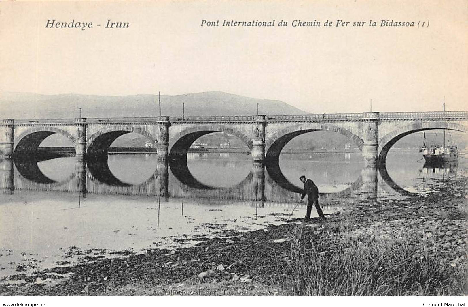 HENDAYE - IRUN - Pont International Du Chemin De Fer Sur La Bidassoa - Très Bon état - Hendaye