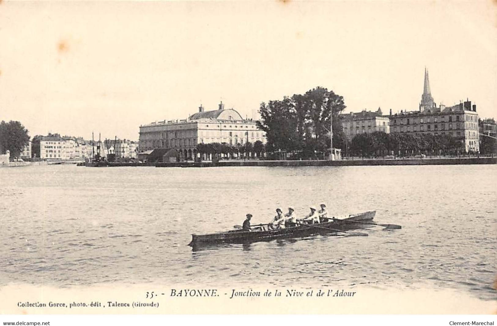 BAYONNE - Jonction De La Nive Et De L'Adour - Très Bon état - Bayonne