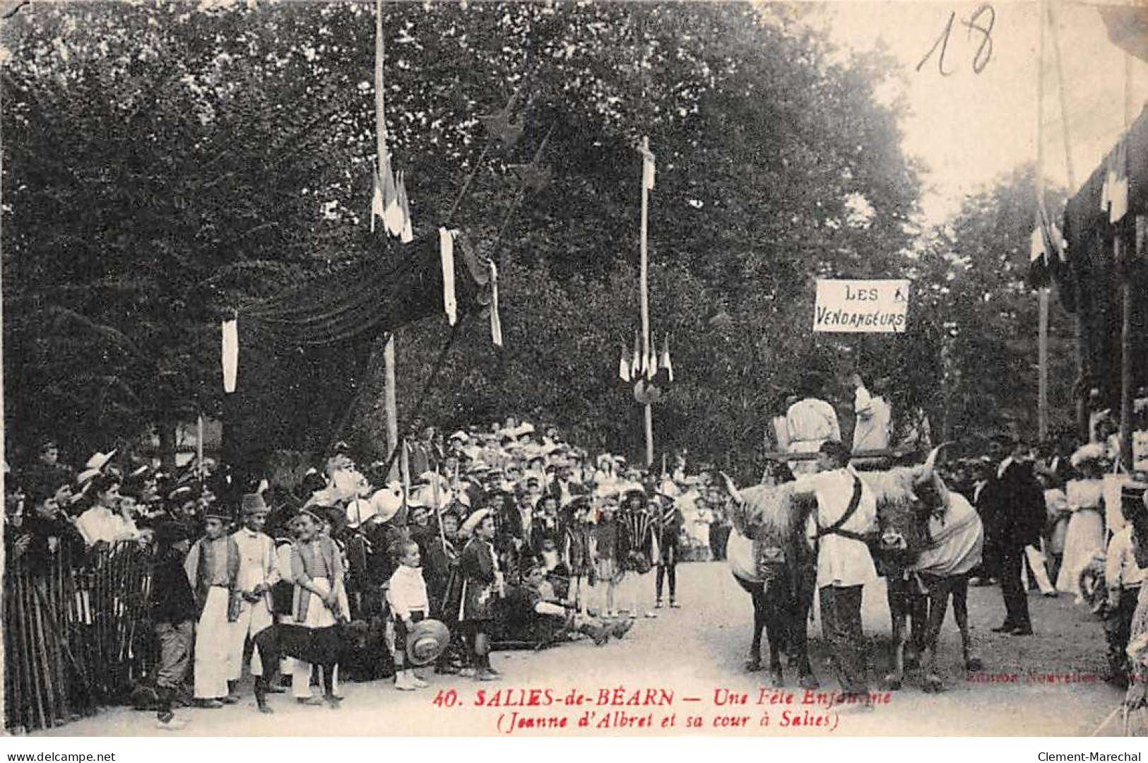 SALIES DE BEARN - Une Fête Enfantine - Jeanne D'Albret Et Sa Cour à Salies - Très Bon état - Salies De Bearn