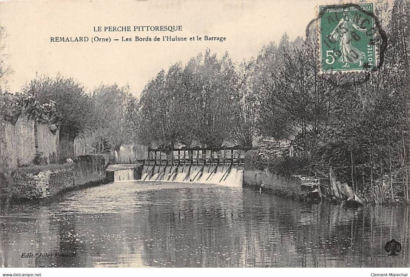 REMALARD - Les Bords De L'Huisne Et La Barrage - Très Bon état - Remalard