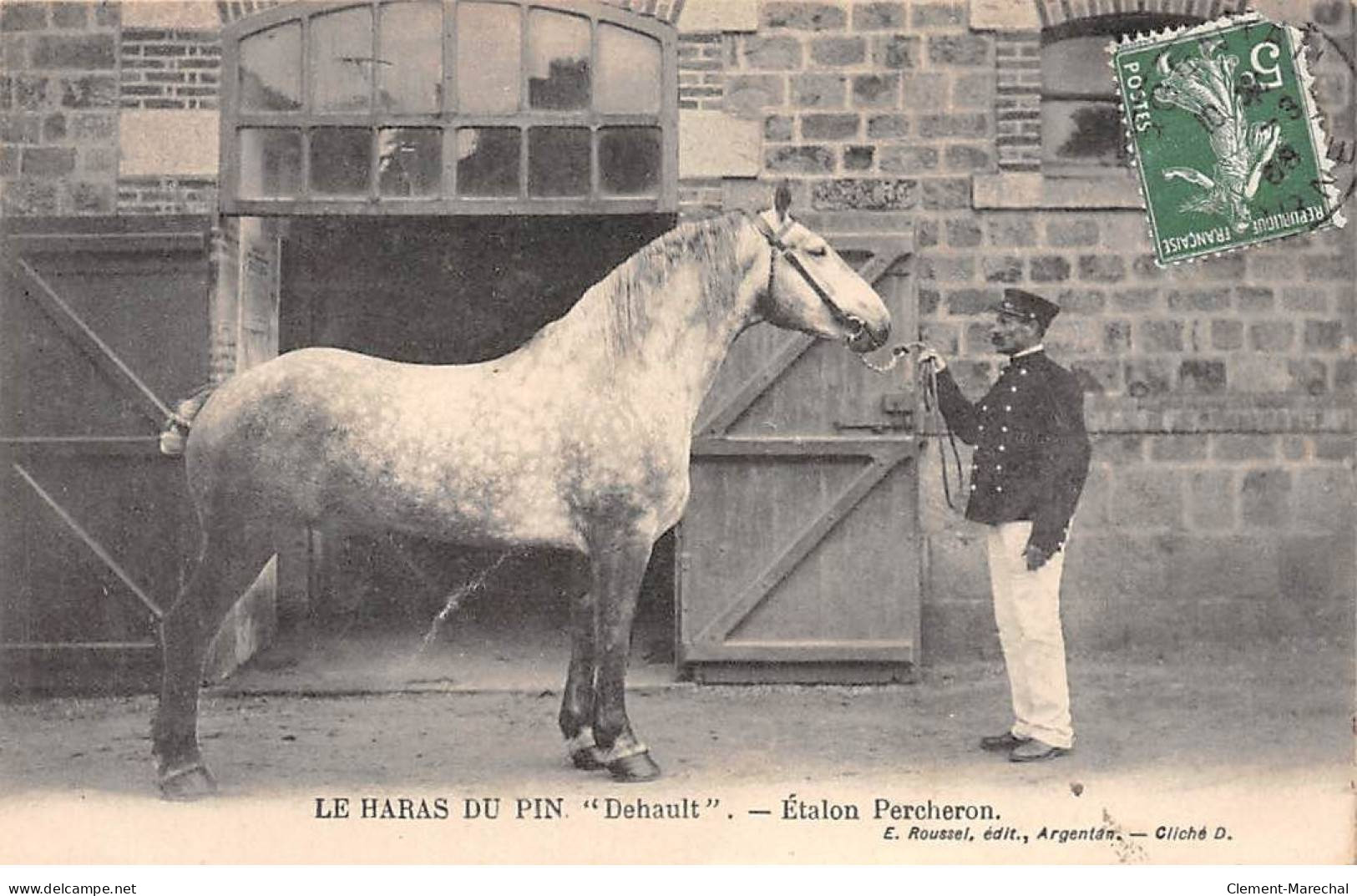 LE HARAS DU PIN - " Dehault " - Etalon Percheron - Très Bon état - Other & Unclassified