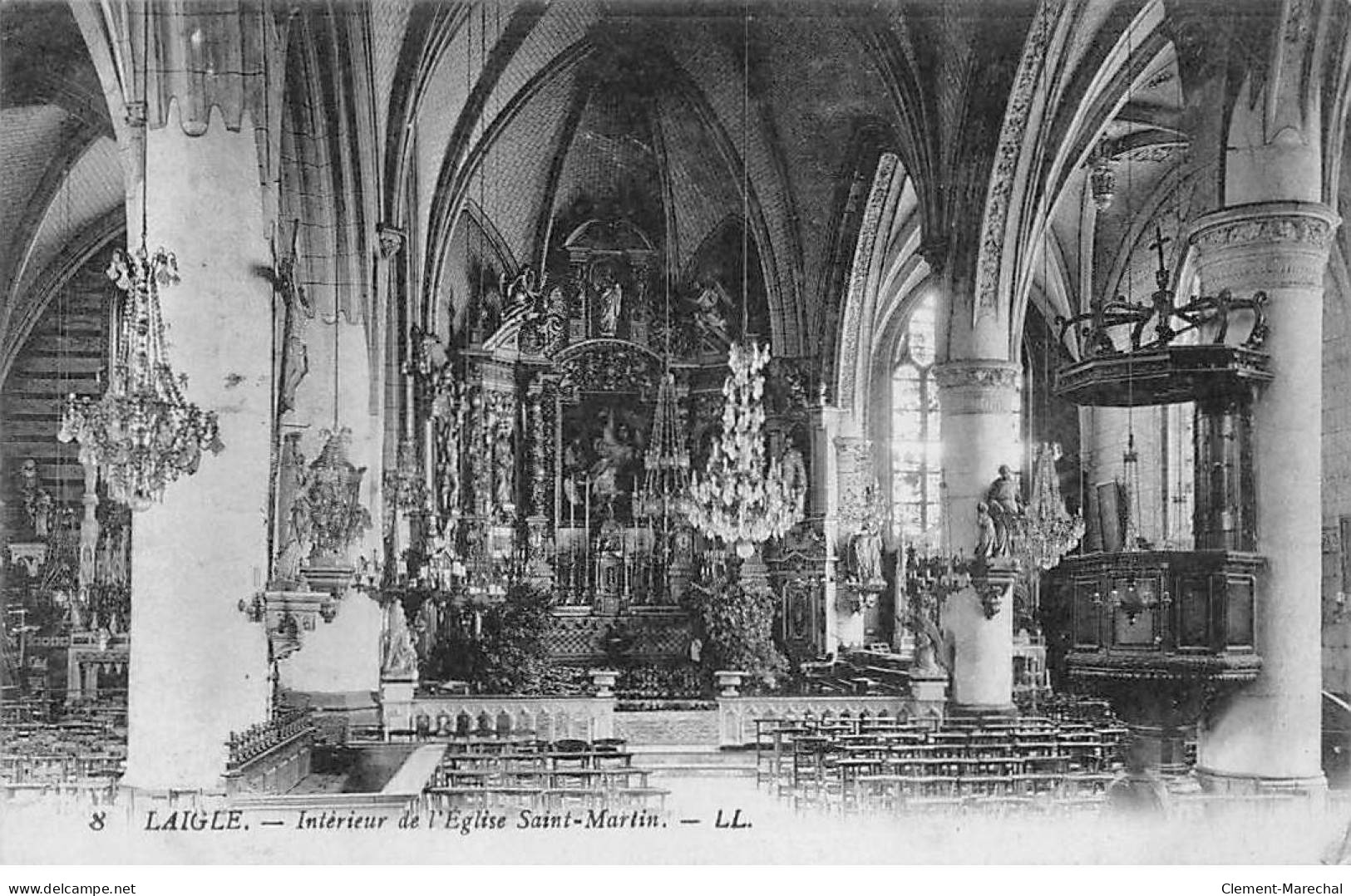 LAIGLE - Intérieur De L'Eglise Saint Martin - Très Bon état - L'Aigle