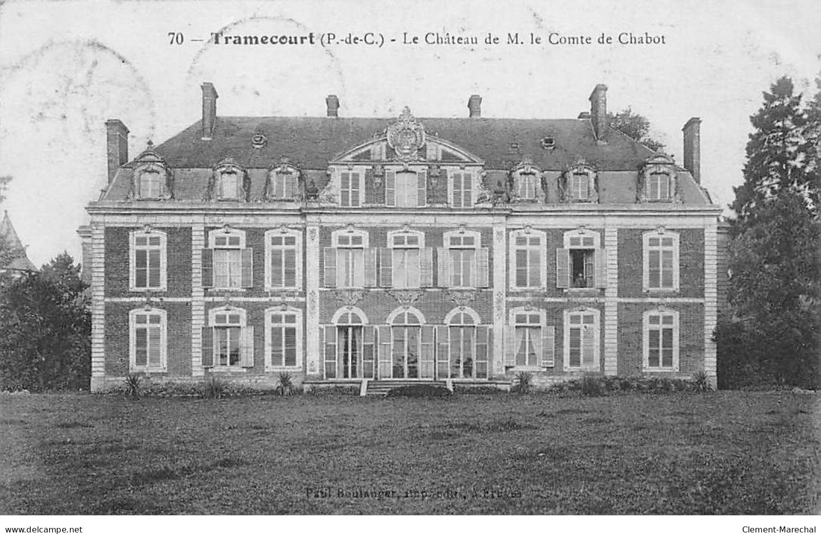 TRAMECOURT - Le Château De M. Le Comte De Chabot - Très Bon état - Autres & Non Classés