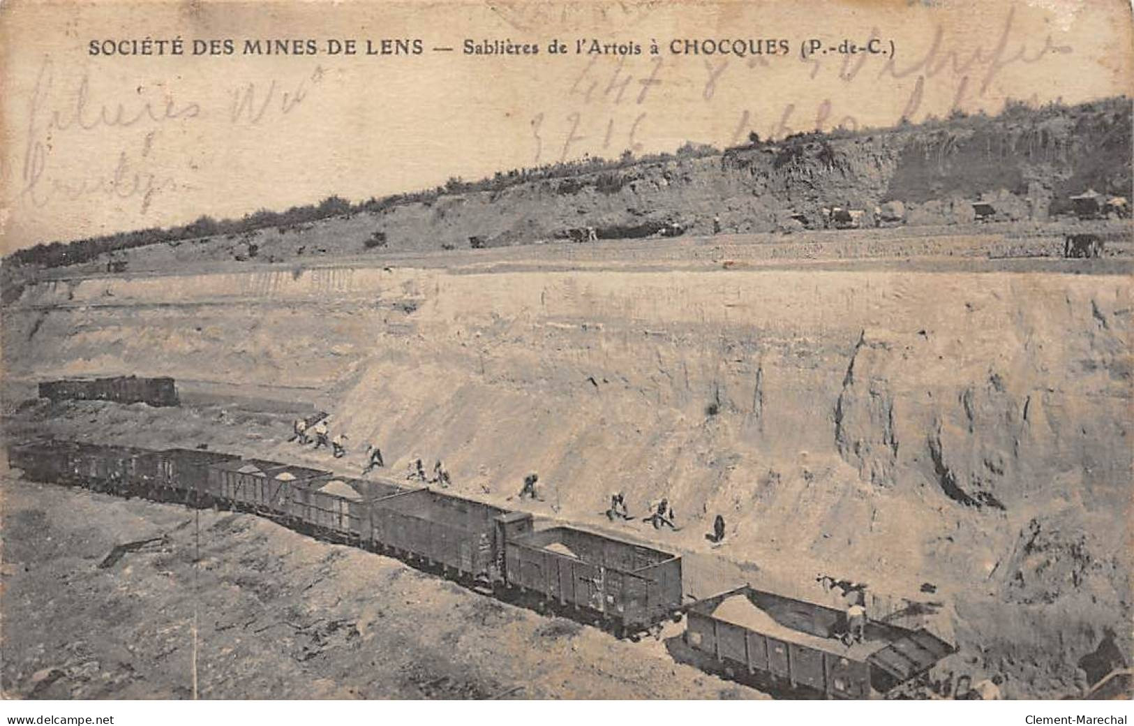 Société Des Mines De LENS - Sablières De L'Artois à CHOCQUES - état - Autres & Non Classés