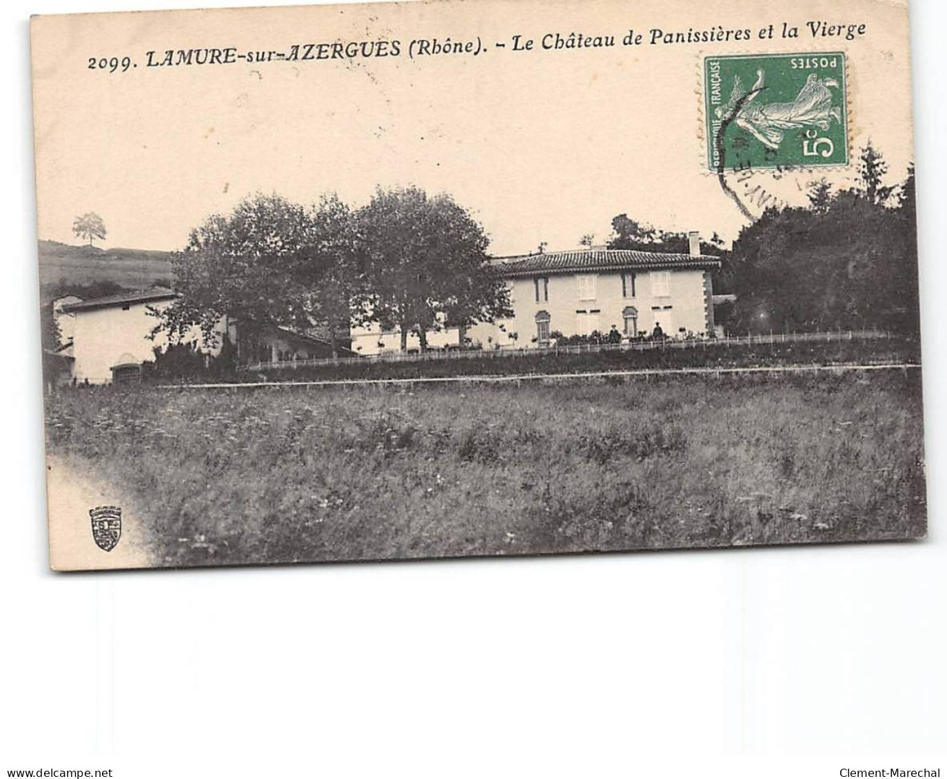 LAMURE SUR AZERGUES - Le Château De Panissières Et La Vierge - état - Lamure Sur Azergues