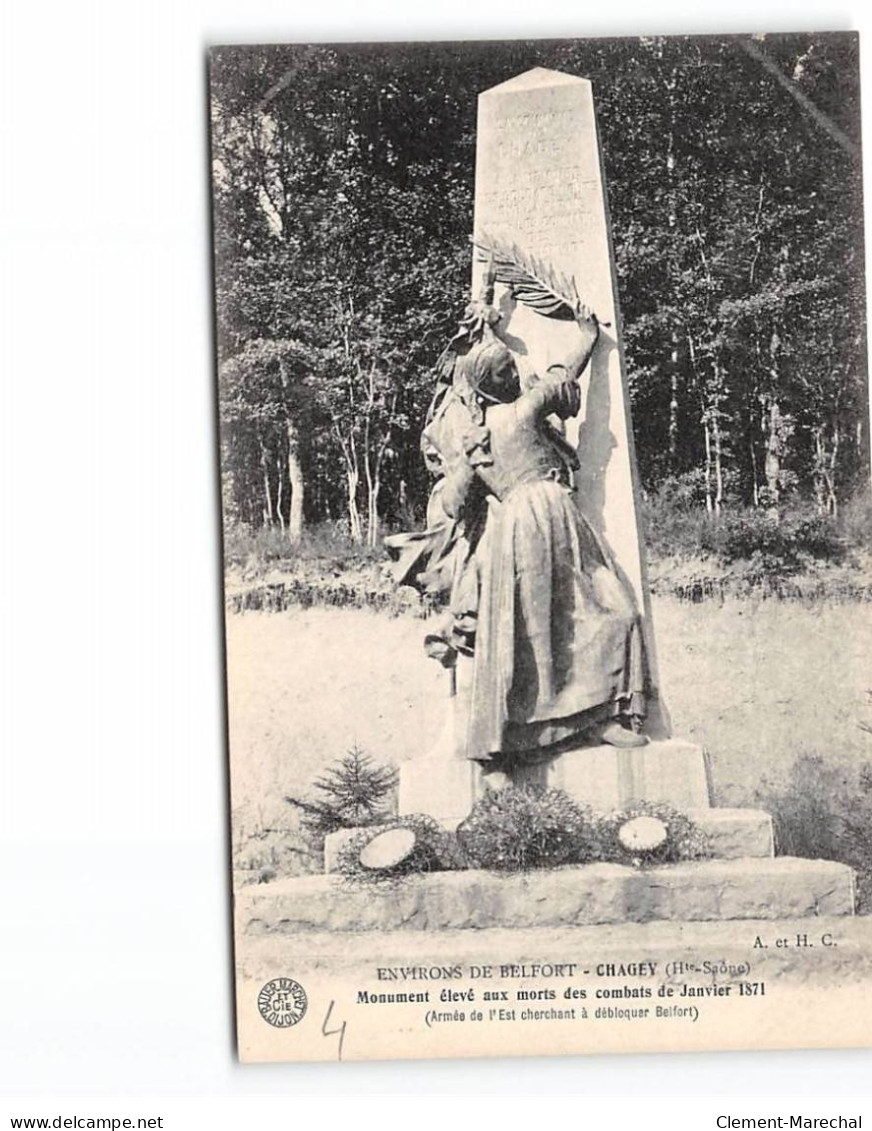 Environs De BELFORT - CHAGEY - Monument Aux Morts - Très Bon état - Sonstige & Ohne Zuordnung