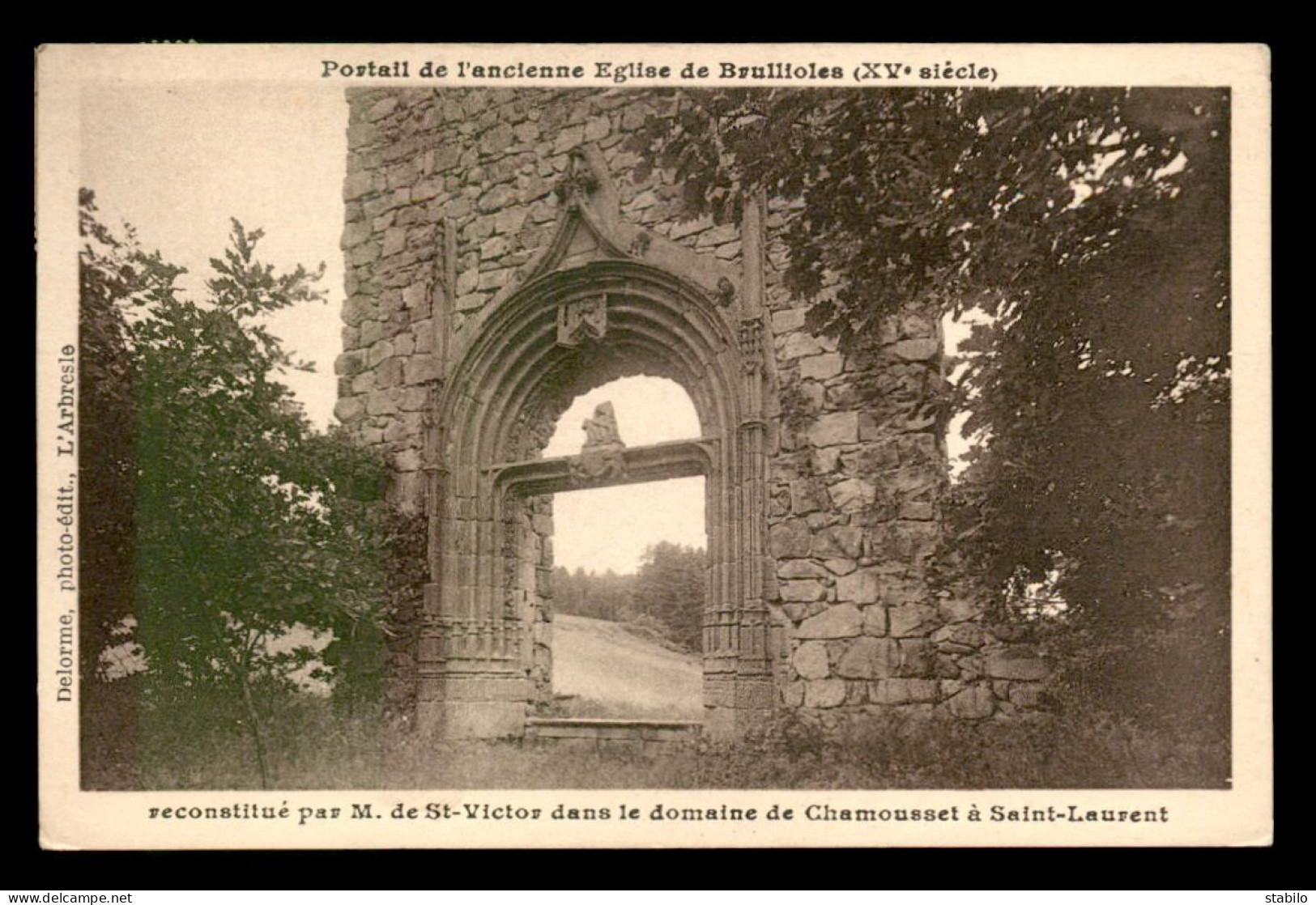 07 - BRULLIOLES - PORTAIL DE L'ANCIENNE EGLISE - Sonstige & Ohne Zuordnung