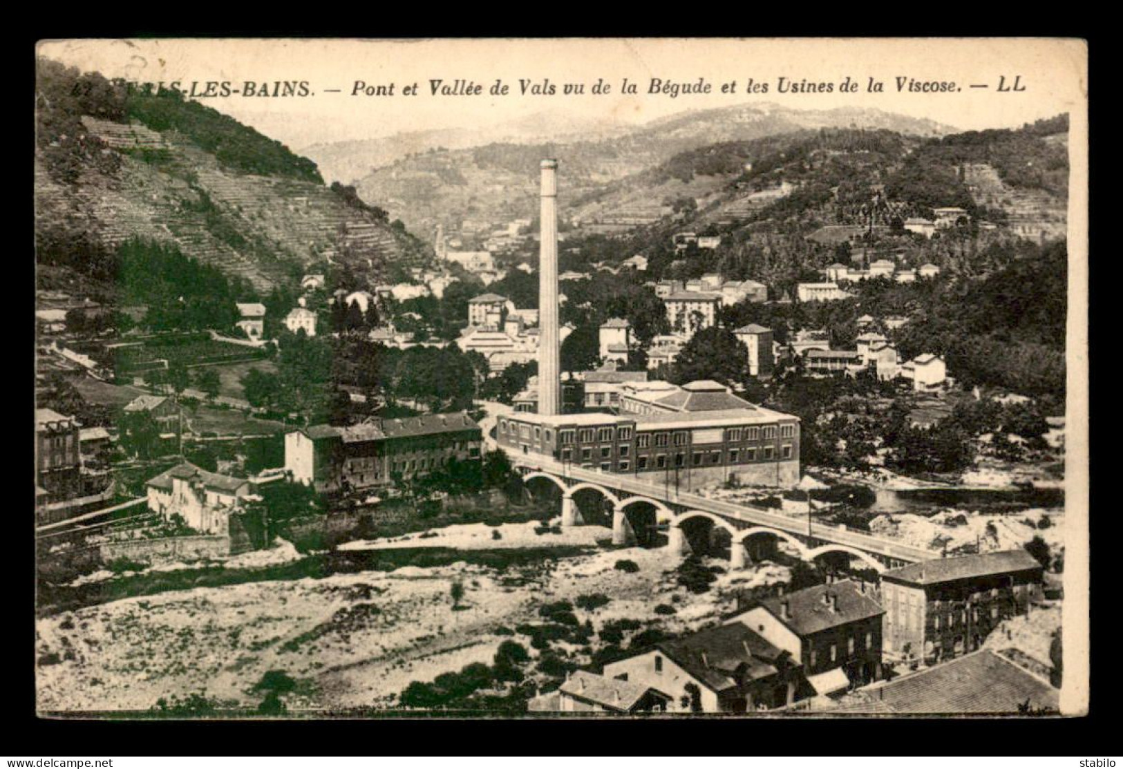 07 - VALS-LES-BAINS - LES USINES DE LA VISCOSE - Vals Les Bains