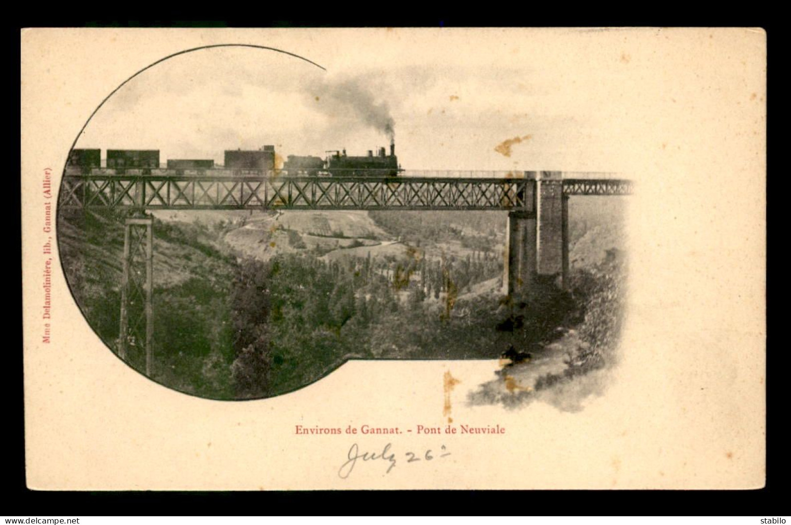 03 - LE PONT DE CHEMIN DE FER DE NEUVIALE - TRAIN - Other & Unclassified