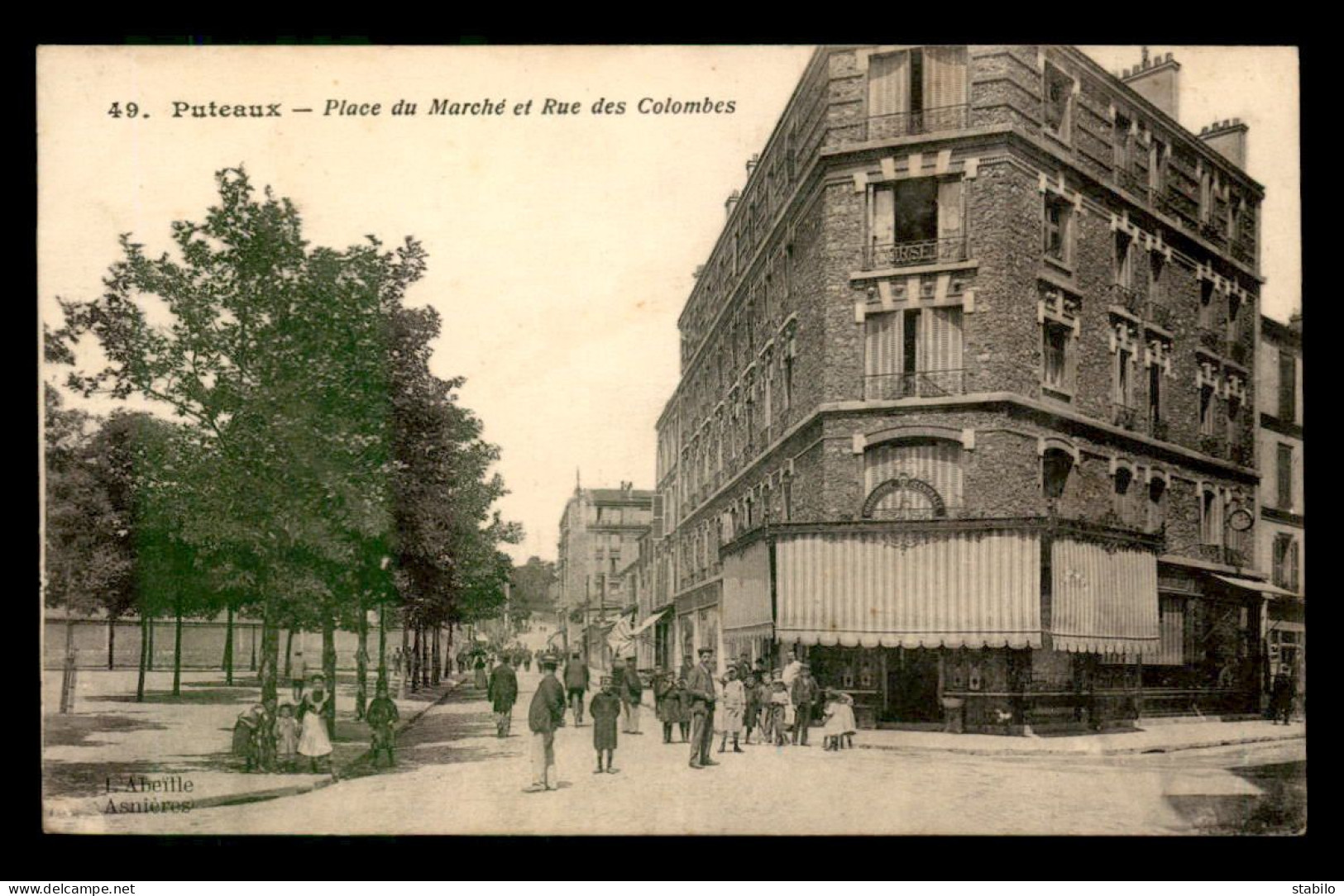 92 - PUTEAUX - PLACE DU MARCHE ET RUE DES COLOMBES - Puteaux