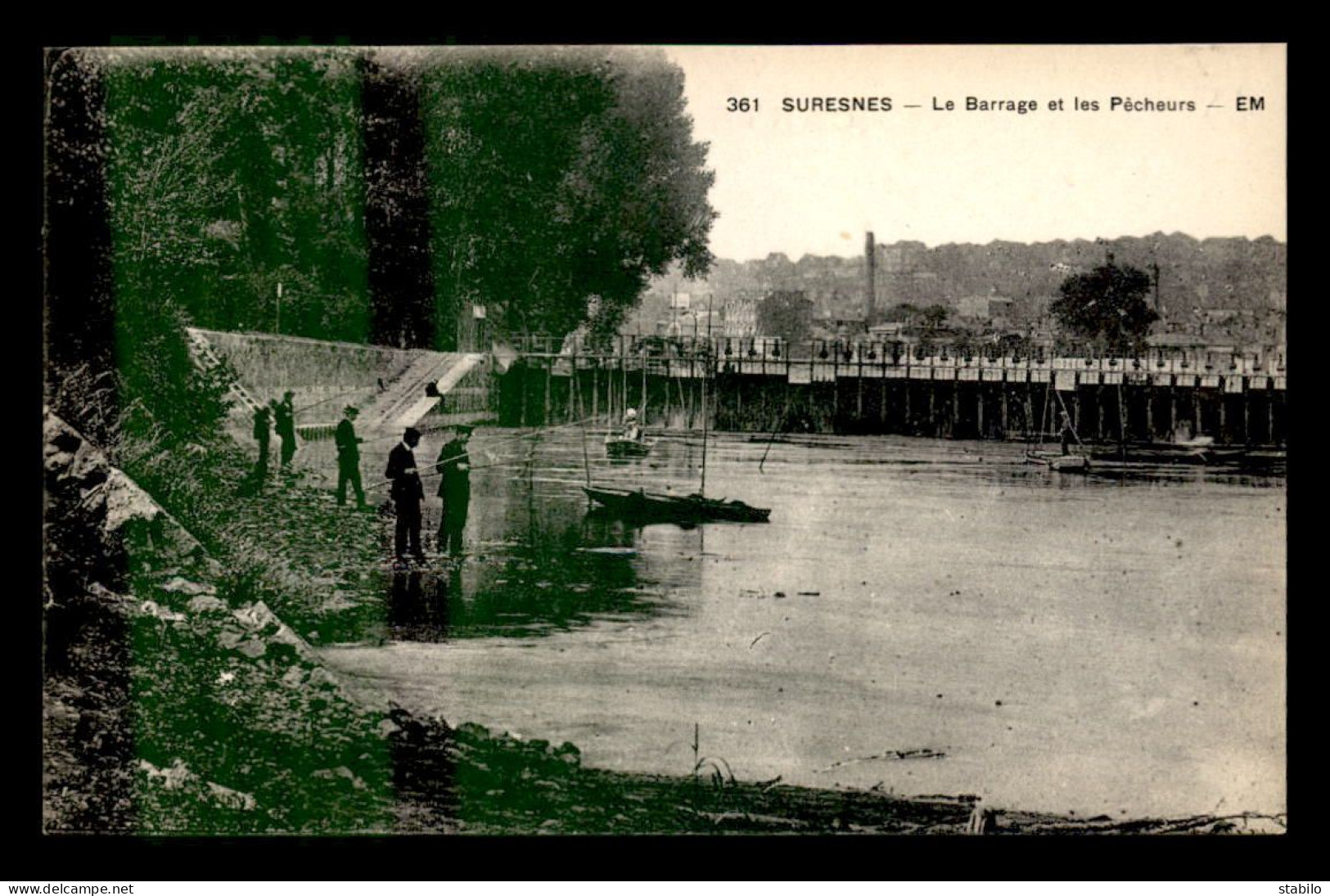 92 - SURESNES - LE BARRAGE ET LES PECHEURS A LA LIGNE - Suresnes