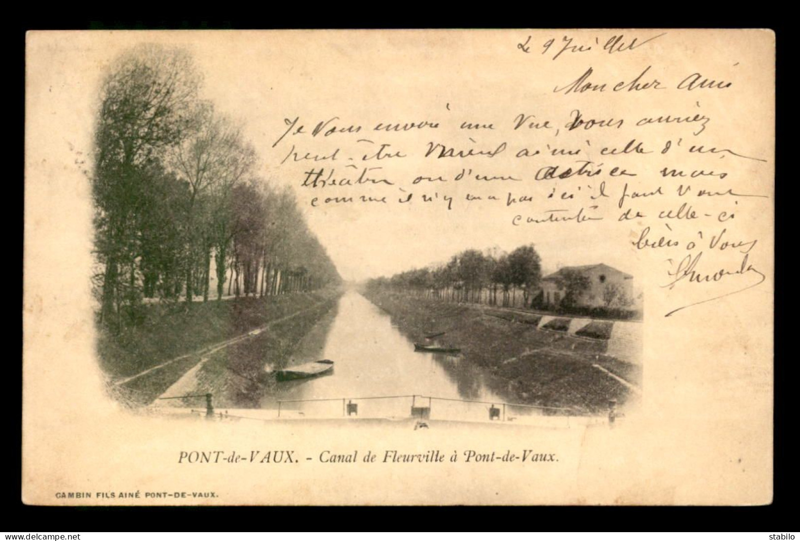 01 - PONT-DE-VAUX - CANAL DE FLEURVILLE - Pont-de-Vaux