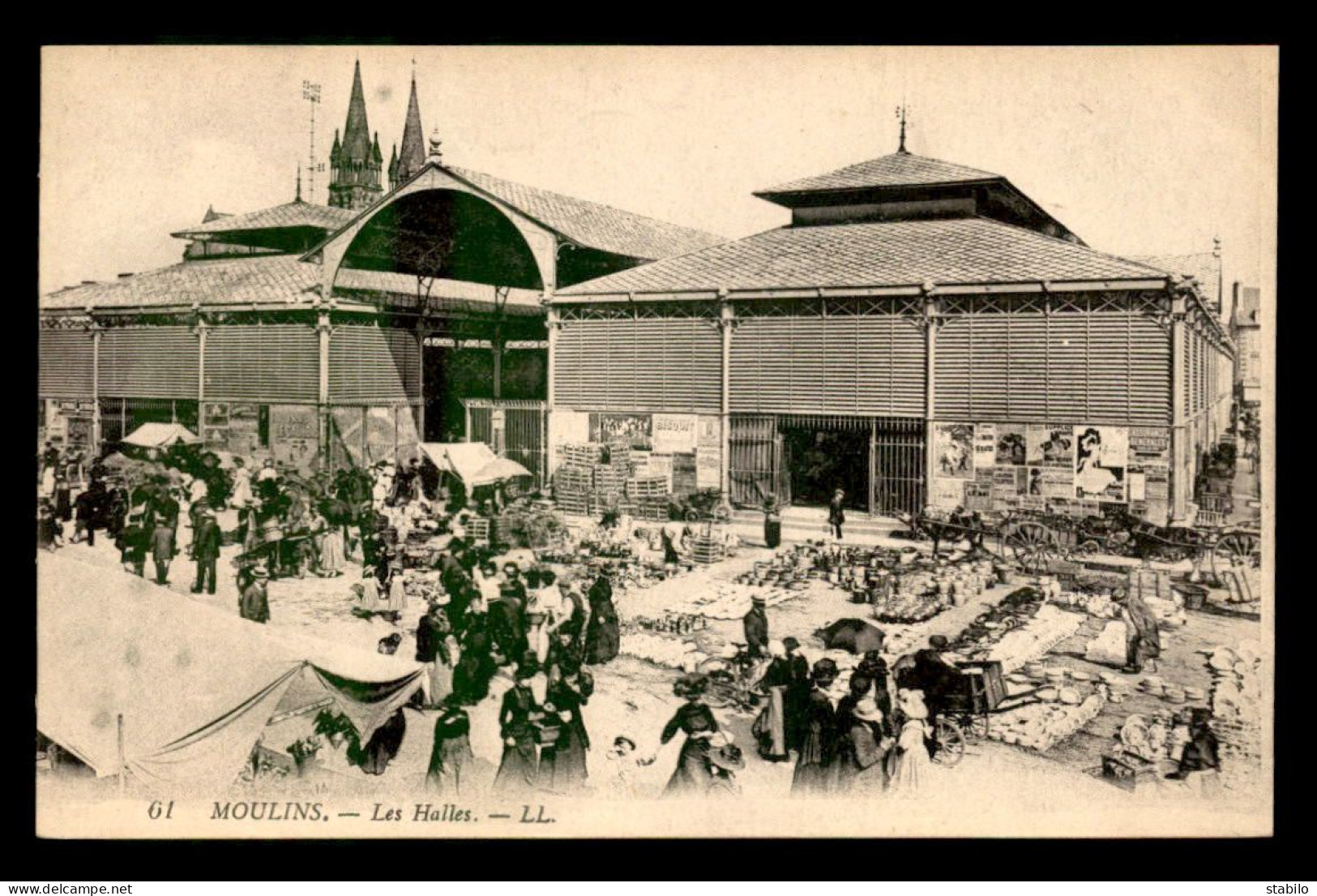 03 - MOULINS - LES HALLES - MARCHE - Moulins