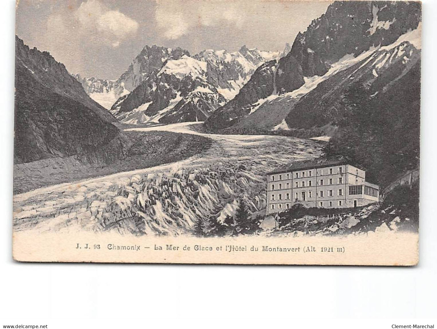 CHAMONIX - Le Mer De Glace Et L'Hôtel Du Montanvert - Très Bon état - Chamonix-Mont-Blanc