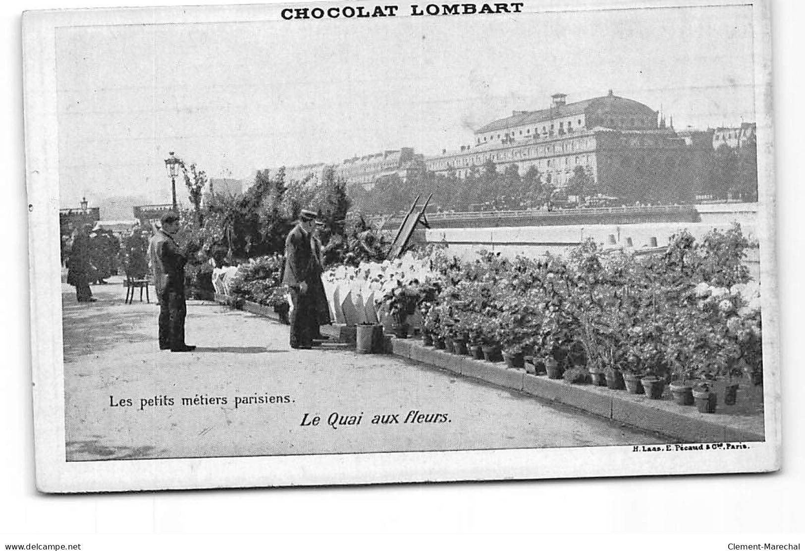 PARIS - Les Petits Métiers Parisiens - Le Quai Aux Fleurs - Chocolat Lombart - Très Bon état - Straßenhandel Und Kleingewerbe