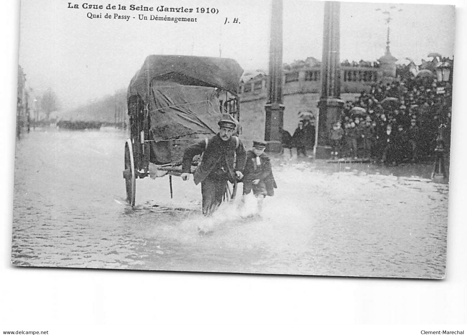 PARIS - La Crue De La Seine - Janvier 1910 - Quai De Passy - Un Déménagement - Très Bon état - Überschwemmung 1910