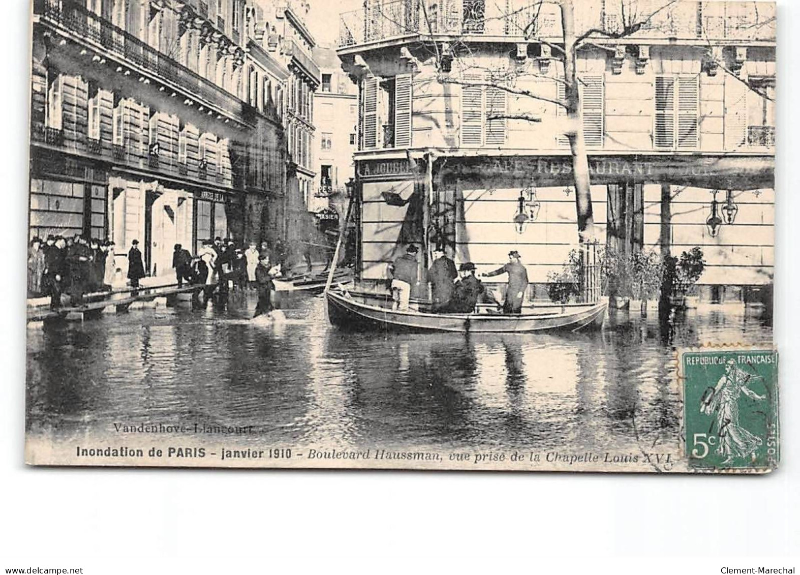 PARIS - Inondations De Paris - Janvier 1910 - Boulevard Haussman - Très Bon état - Paris Flood, 1910