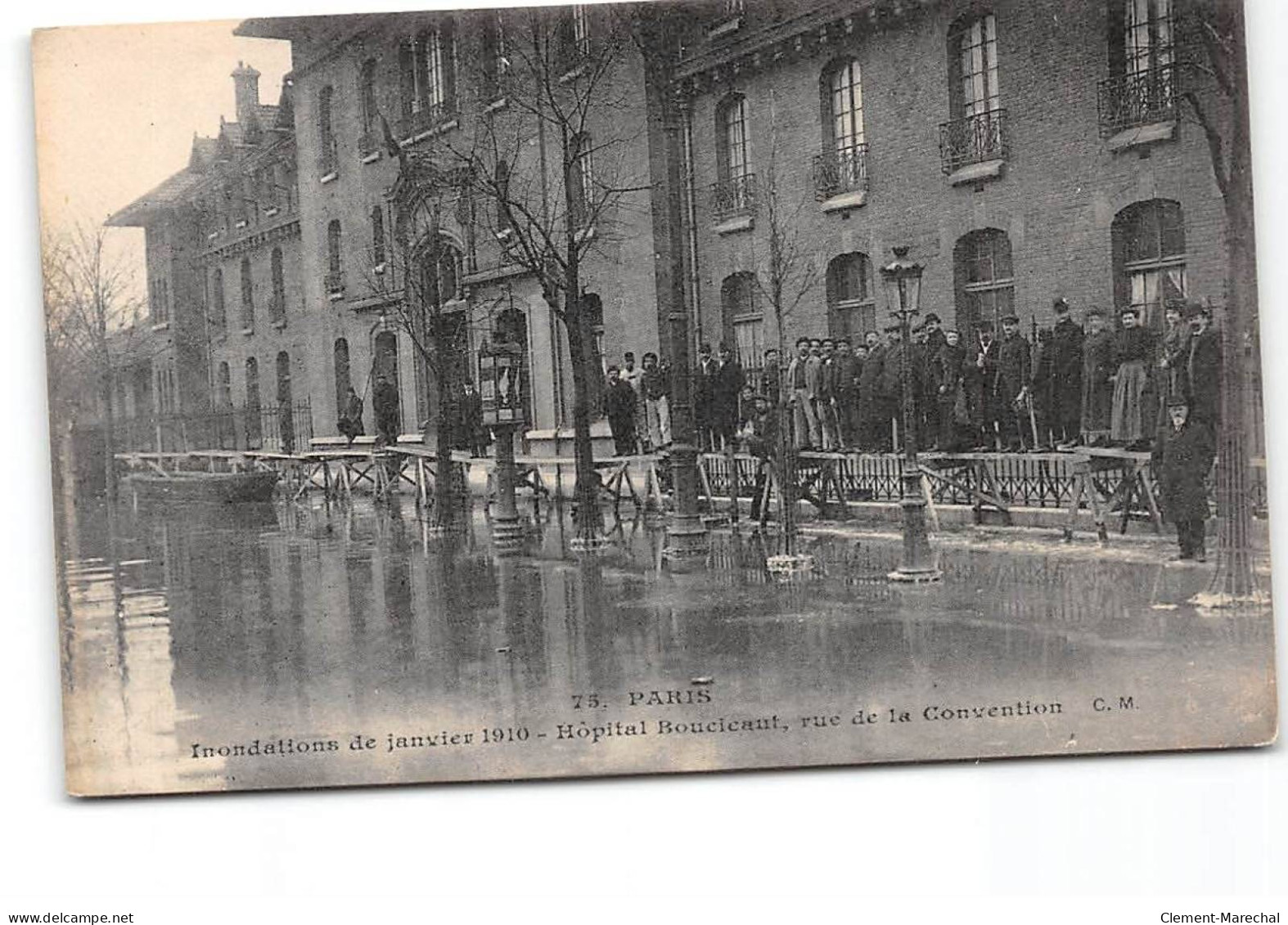 PARIS - Inondations De Janvier 1910 - Hôpital Boucicaut - Rue De La Convention - Très Bon état - Paris Flood, 1910