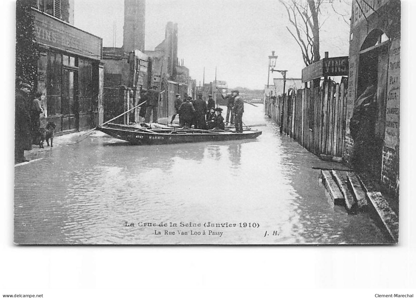 PARIS - La Crue De La Seine - Janvier 1910 - La Rue Van Loo à Passy - Très Bon état - Paris Flood, 1910