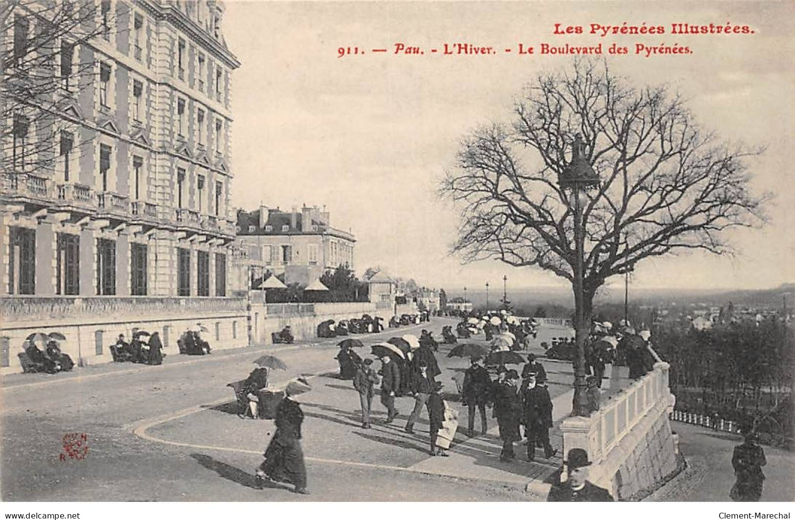 PAU - L'Hiver - Le Boulevard Des Pyrénées - Très Bon état - Pau