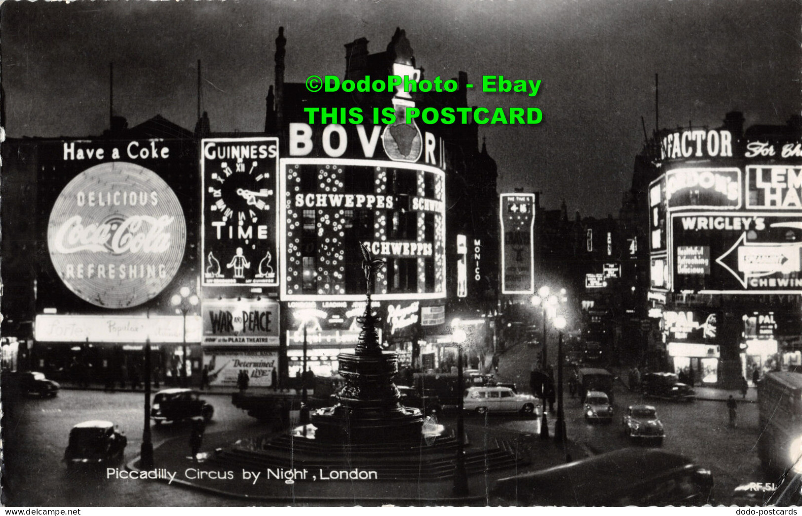 R453563 Piccadilly Circus By Night London. RF. 51. The Photographic Greeting Car - Other & Unclassified
