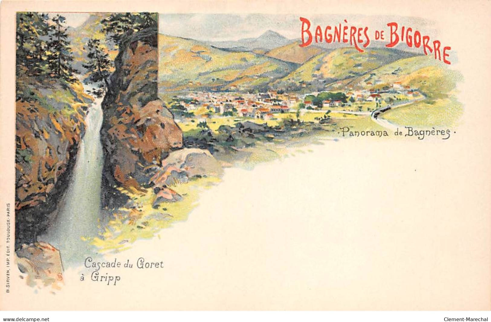BAGNERES DE BIGORRE - Cascade Du Coret à GRIPP - Très Bon état - Bagneres De Bigorre