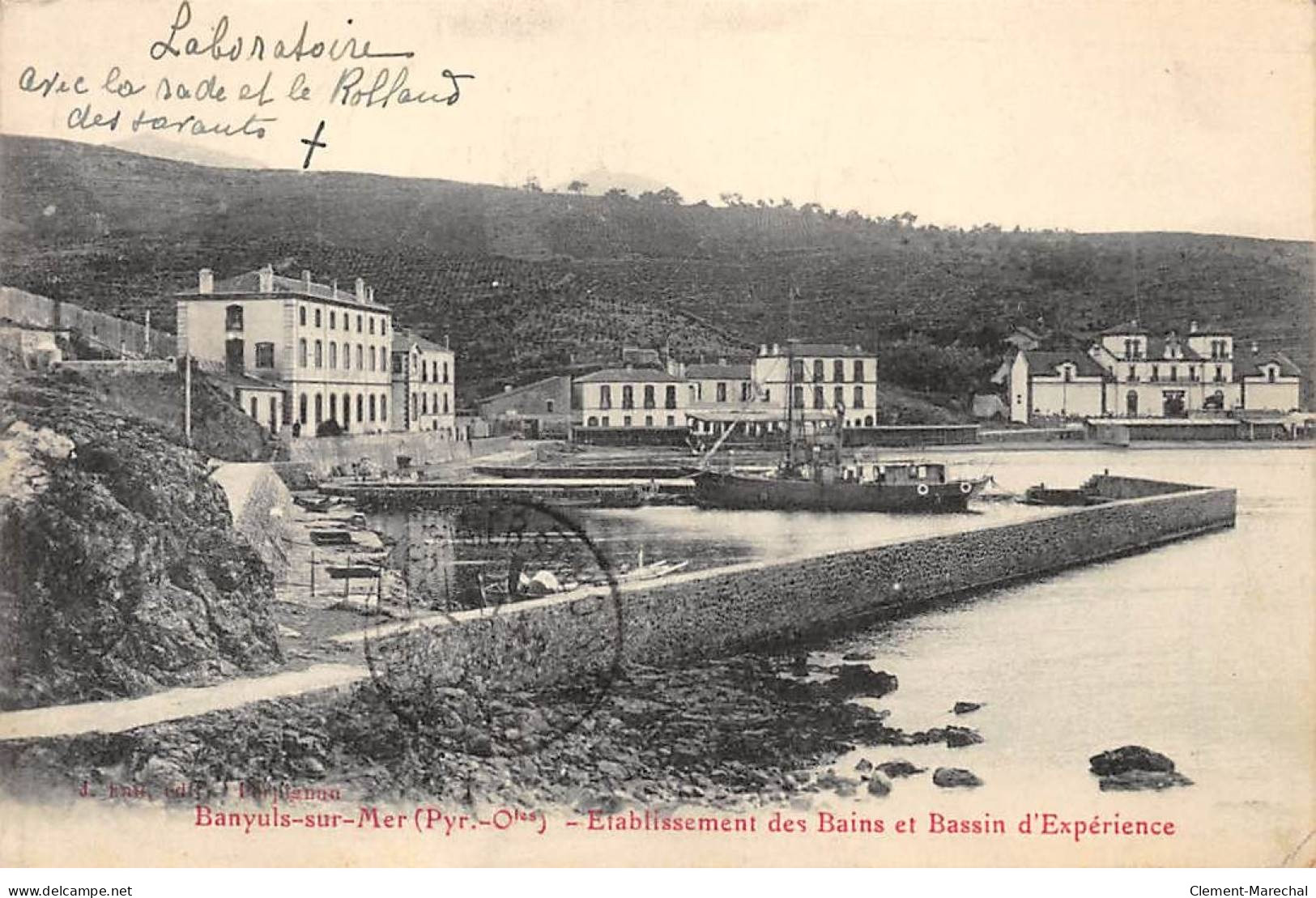 BANYULS SUR MER - Etablissement Des Bains Et Bassin D'Expérience - Très Bon état - Banyuls Sur Mer