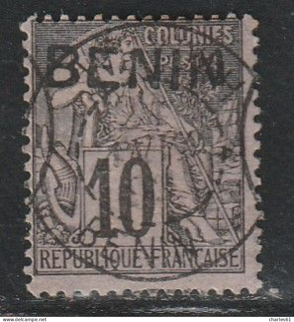 BENIN - N°5 Obl (1892) 10c Noir Sur Lilas - Gebruikt